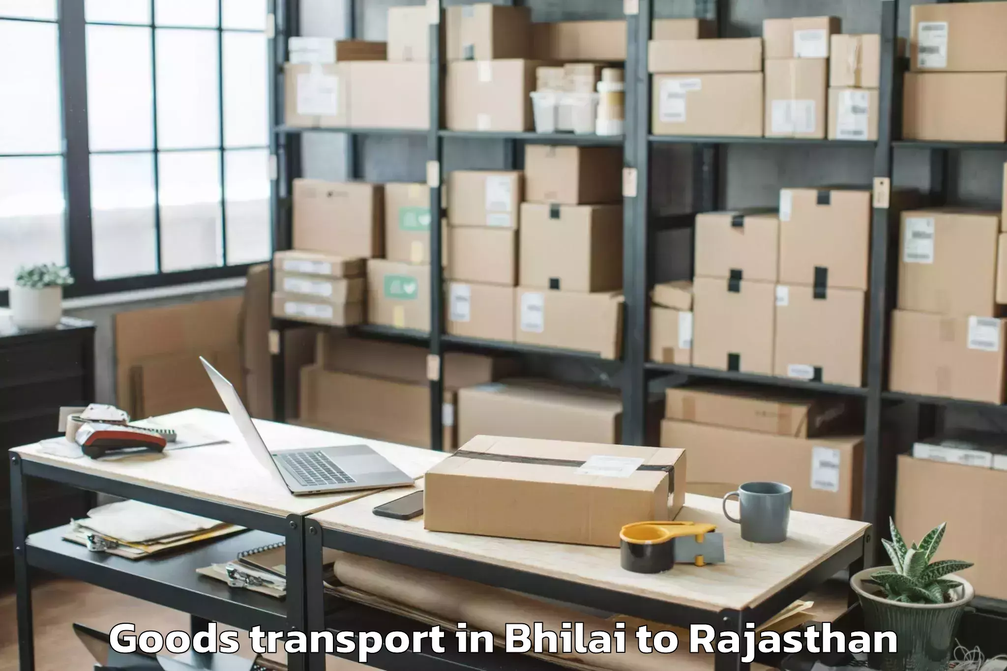 Reliable Bhilai to Sangaria Goods Transport